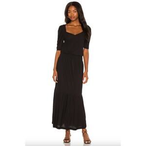 Nation LTD Thea Sweetheart Dress Black XS